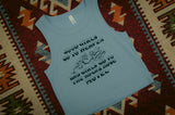 Rock And Rose Motel "Good Girls" Cropped Powder Blue Vest