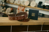 Rock & Rose Motel Studded Genuine Leather Belt In Brown