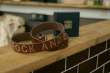 Rock & Rose Motel Studded Genuine Leather Belt In Brown