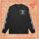 Rock & Rose Motel Black Long Sleeved Tee Front View