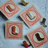 Rock & Rose Motel Cowboy Boot Enamel Pins