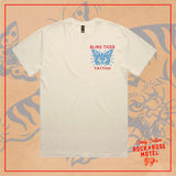 Blind Tiger Tattoo White T-Shirt Front View