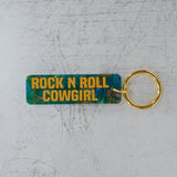 Rock N Roll Cowgirl Keychain