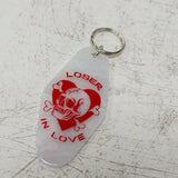 Loser in Love Keychain Close Up View