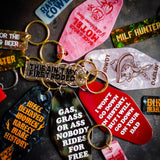 Selection Of Bestselling Rock and Rose Motel Keychains