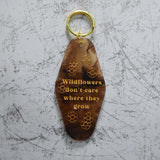 Wild Flowers Motel Keychain