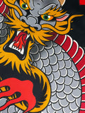 Firestarter Premium Silk Scarf Dragon Design Close Up