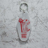 Lucky Devil Motel Style Keychain